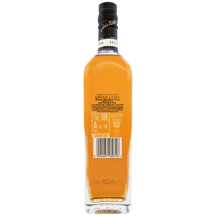 Johnnie Walker Green Label Blended Scotch Whisky 700ml