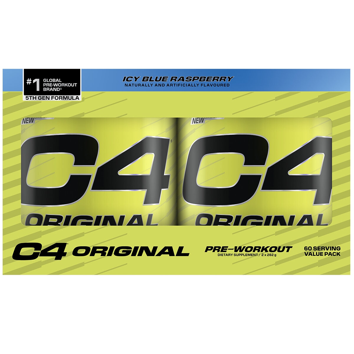 C4 Pre-Workout Icy Blue Raspberry 2 x 282g