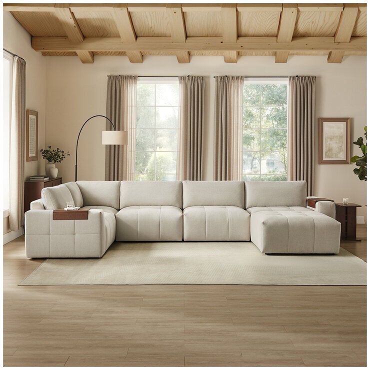 Aiden & Ivy 6 Piece Modular Fabric Sectional Aiden & Ivy 6 Piece Modular Fabric Sectional