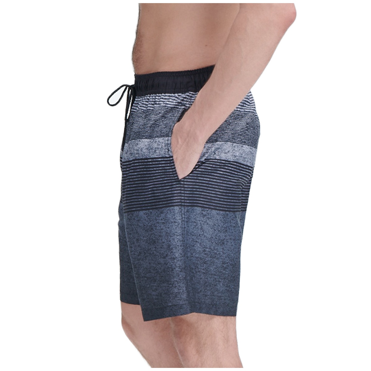Kirkland Signature Swim Short - Textured Ombre Stripe
