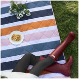 Hunter Outdoor Picnic Blanket Block Stripe Blue Multi Hunter Outdoor Picnic Blanket Block Stripe Blue Multi