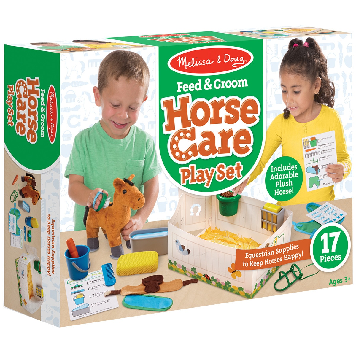 M&D - Feed & Groom Horse Care Play Set
