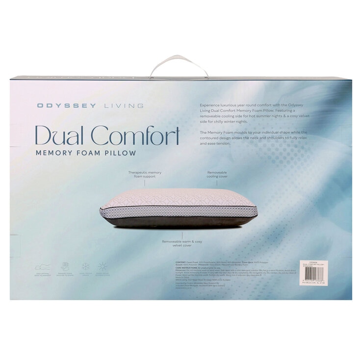 Odyssey Living Dual Comfort Memory Foam Pillow