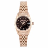 Mathey-Tissot Rose Gold Steel Brown Dial Women's Watch D710PRM Mathey-Tissot Rose Gold Steel Brown Dial Women's Watch D710PRM