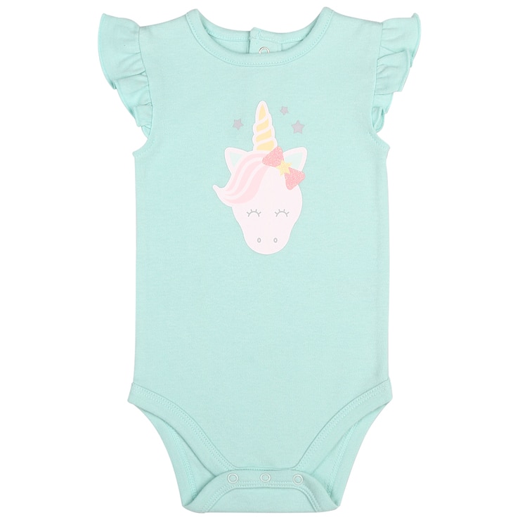 Peanut Shell 2pc Baby Set - Green Onsie/Pink Skirt