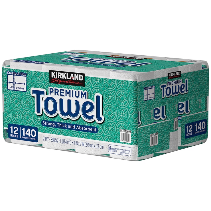 Kirkland Signature 2ply Paper Towels 12 Rolls