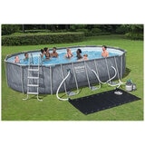 Bestway Platinum Series Power Steel 6.10m x 3.66m x 1.22m Above Ground Pool Set/