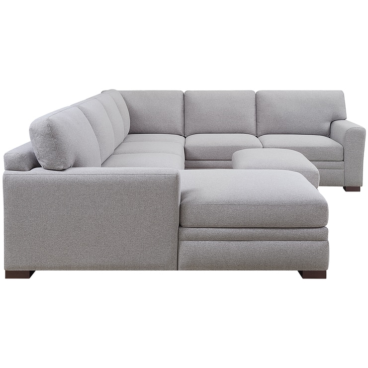 Thomasville Fabric Sectional With Storage Ottoman | Costco ...