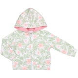 Peanut Shell 2pc Baby Set - Green Hood/Print Pants