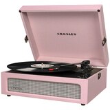 Crosley Voyager Portable Turntable Amethyst with Free Record Storage Crate