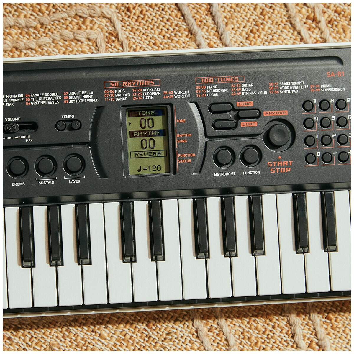 CASIO Casiotone 44 Key Portable Mini Keyboard SA81