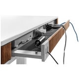 Moll T7 Walnut Sit and Stand Desk, WhiteWalnut