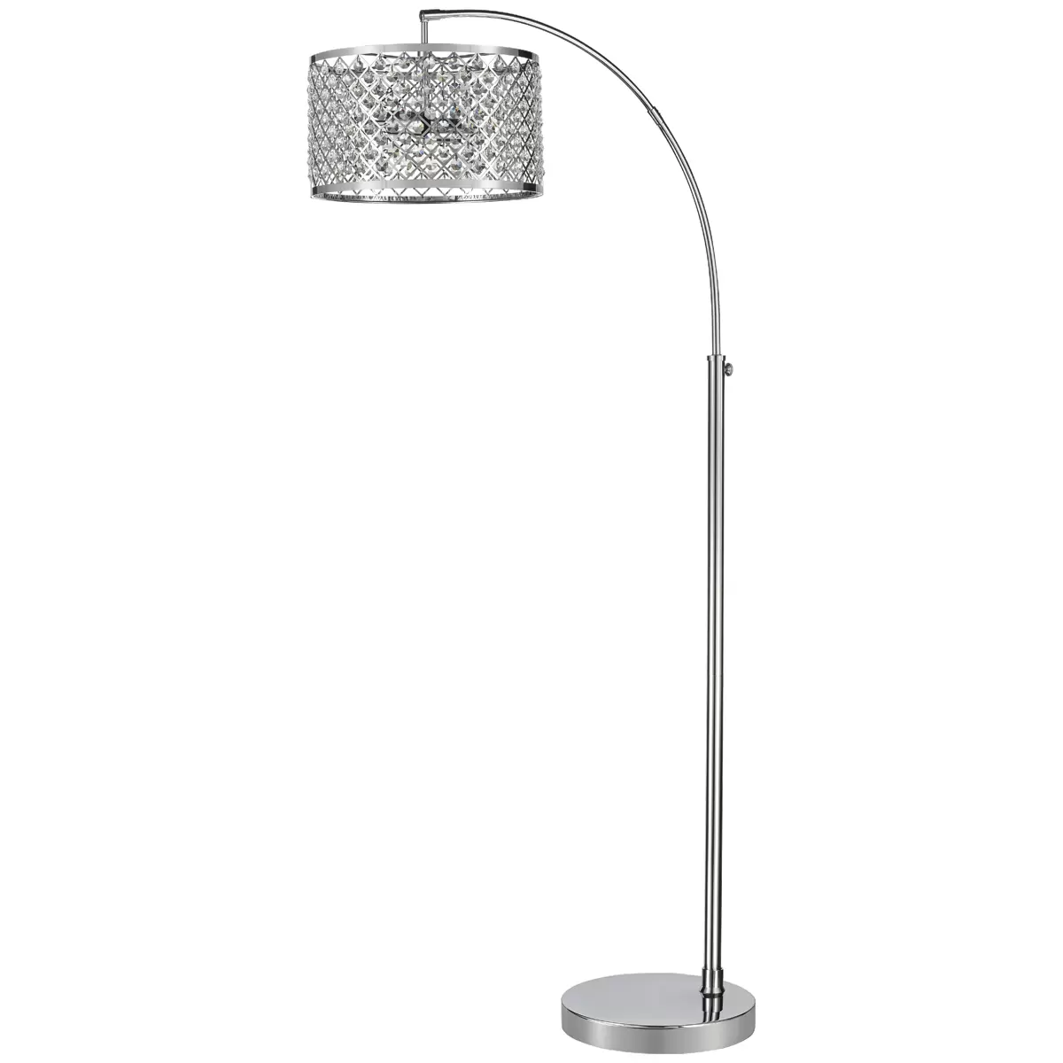 TMI Gisele Crystal Arc Floor Lamp