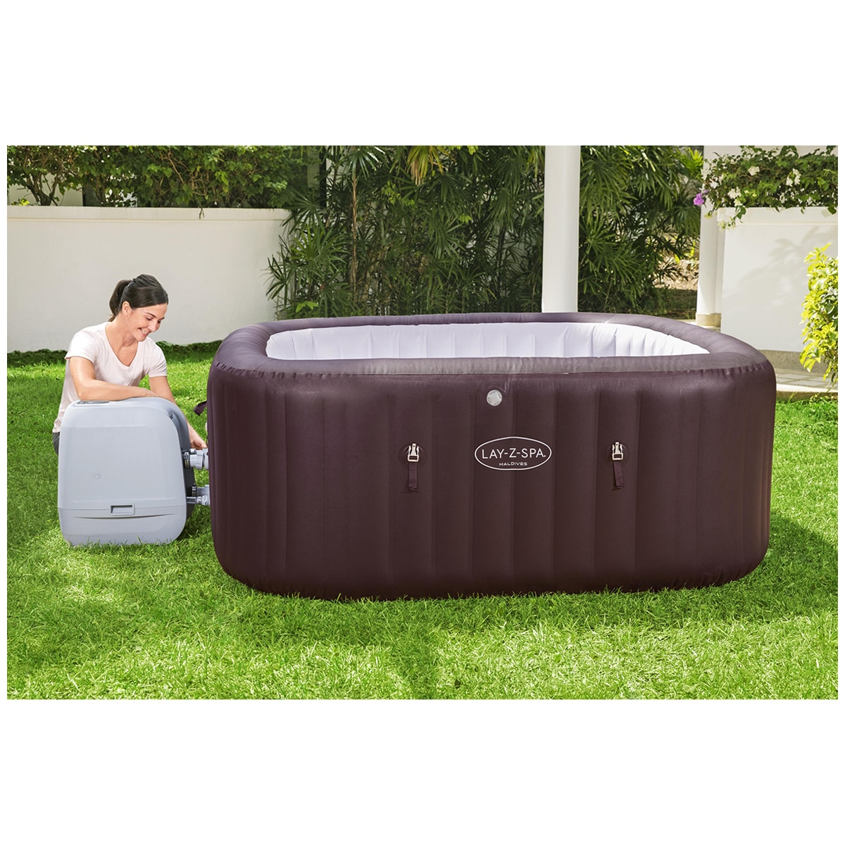 Bestway LayZSpa Maldives HydroJet Pro Inflatable Spa 2.01m x 2.01m x