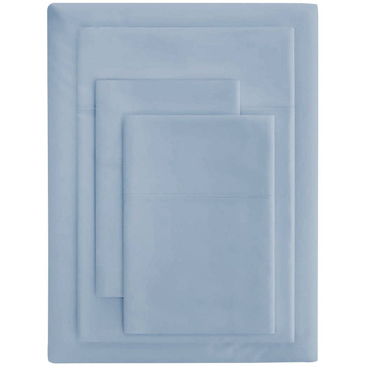 Bdirect Royal Comfort Balmain 1000TC Bamboo Cotton Sheet Set - Queen - Blue Fog