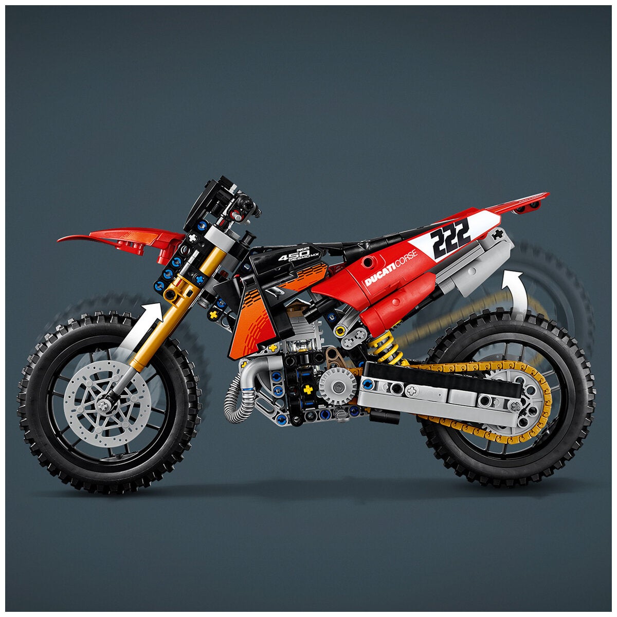 LEGO Technic Ducati Desmo450 MX Factory Motorcycle 42238