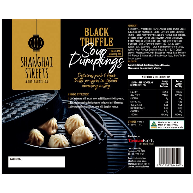 Shanghai Streets Black Truffle Soup Dumplings 920g