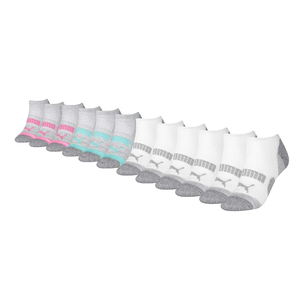 Puma Women's No Show Repreve Socks 12 Pack