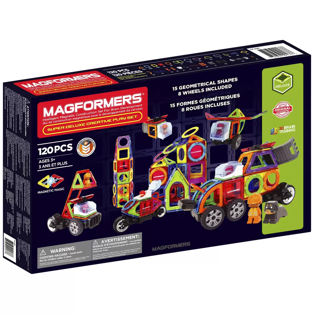 Magformers Super Deluxe Creative Play Set 120 Piece | Cos... Magformers Super Deluxe Creative Play Set 120 Piece | Cos...
