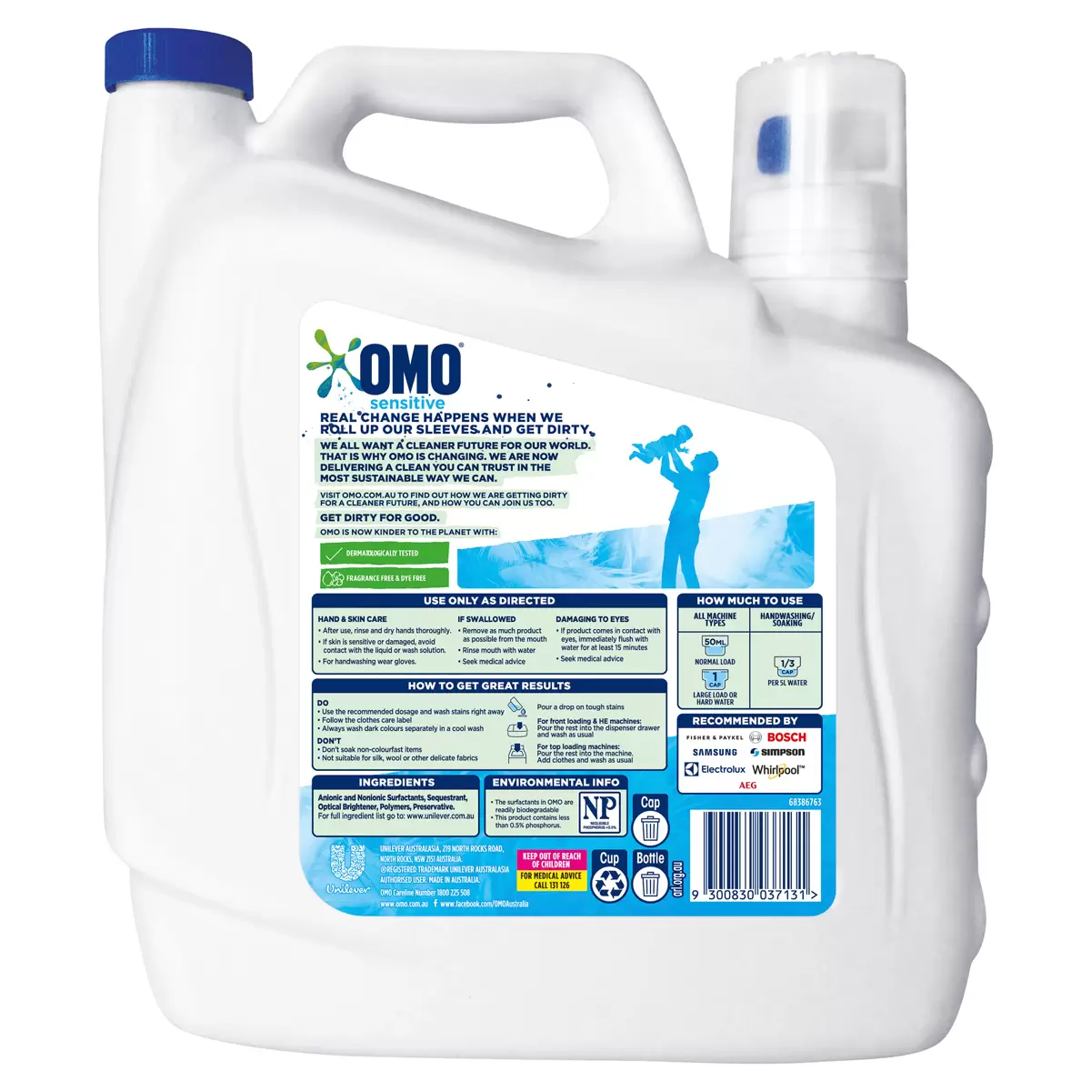 OMO Sensitive Laundry Liquid 6L