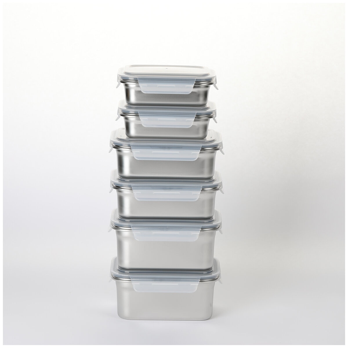 Neoflam Stainless Steel Container Microwavable 12 Piece Set