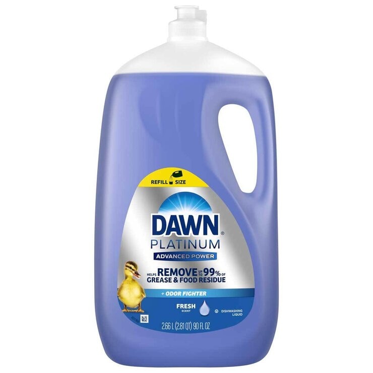 Dawn Platinum Advanced Power Dishwashing Liquid 2.66L 2 Pack