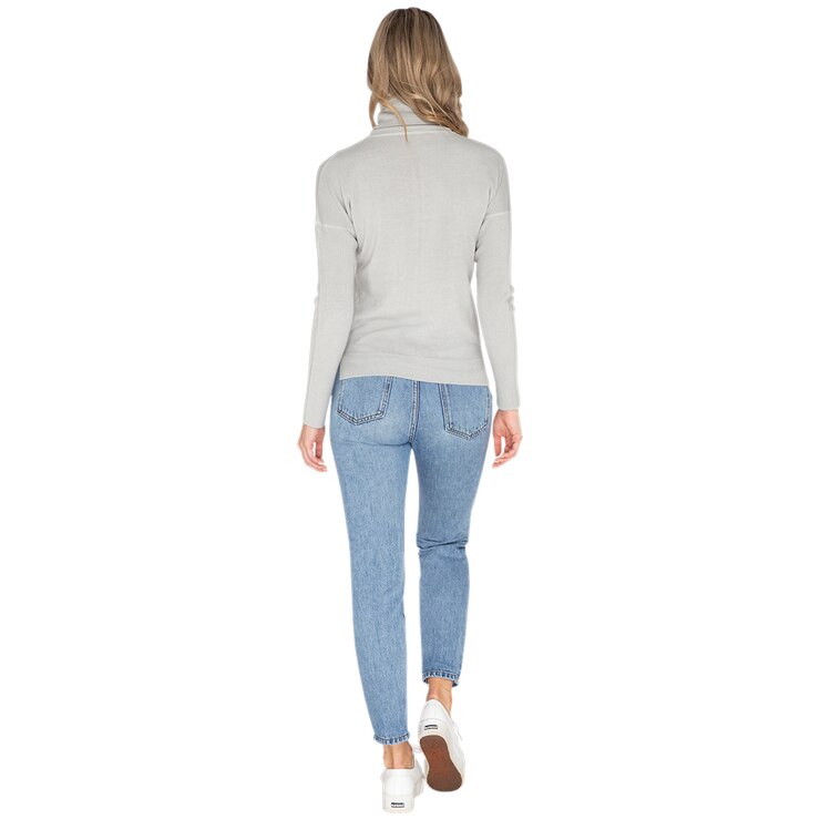 Advent Women's Roll Neck Sweater Heather Grey Costco Australia