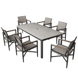 Agio Crosby 7 Piece Sling Dining Set