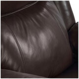 Valencia Charlie 3-Seater Leather Recliner Lounge Chocolate Color