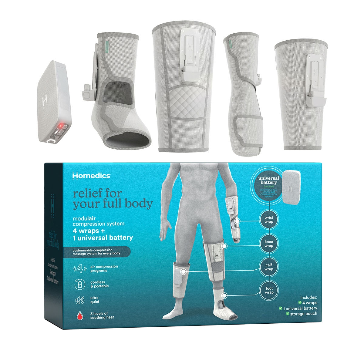 Homedics Modulair Compression Massage Bundle SR-CMX10BND-AU