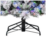 Pre-Lit Glitter Flocked Cashmere Artificial Christmas Tree 2.74M