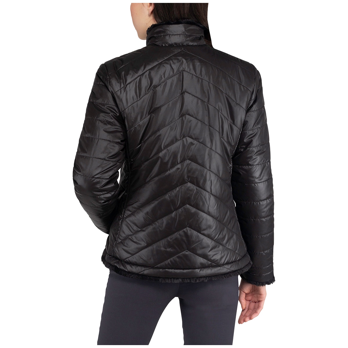 Nicole Miller Women s Reversible Jacket Black Costco Au