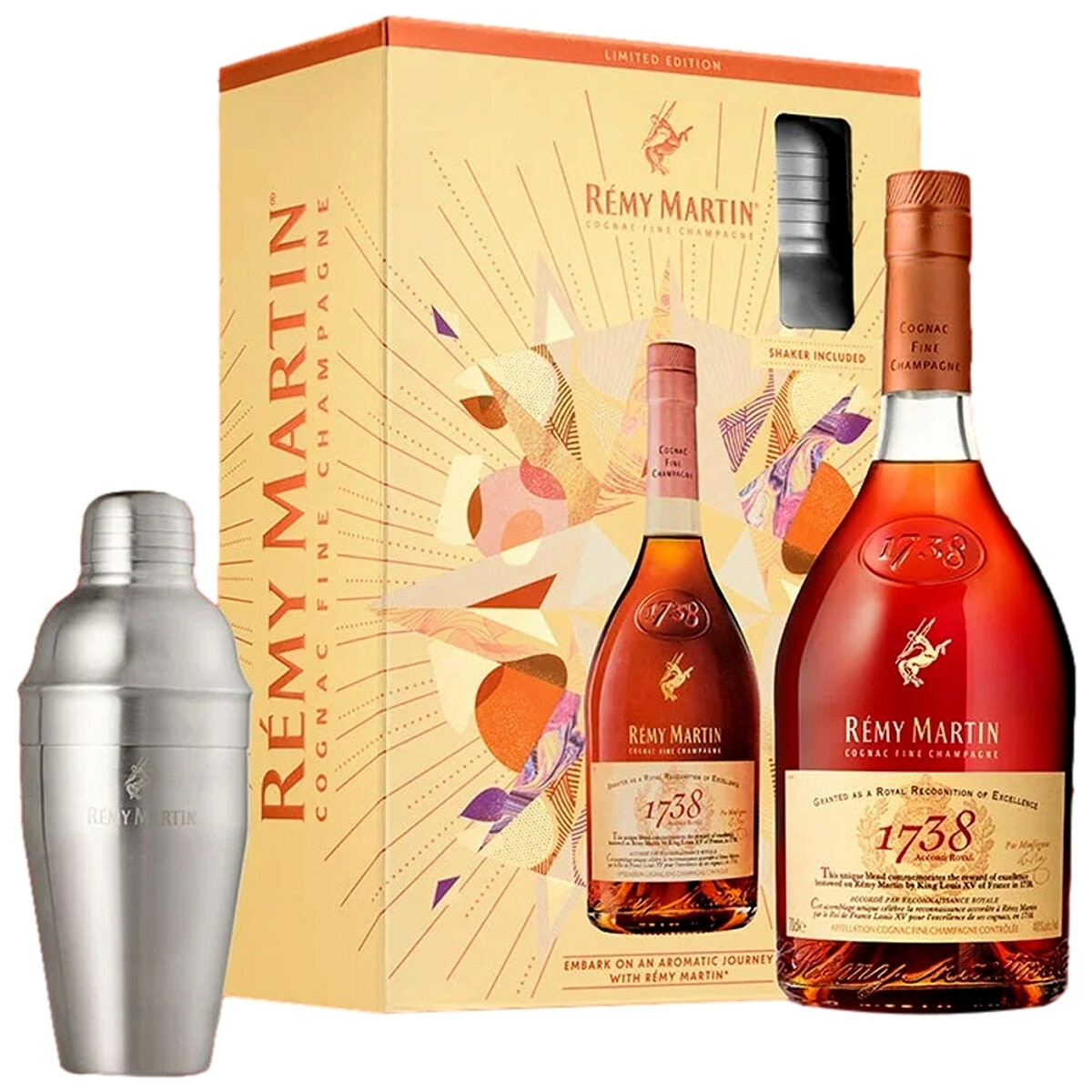 Rémy Martin 1738 700ml With Shaker Gift Pack