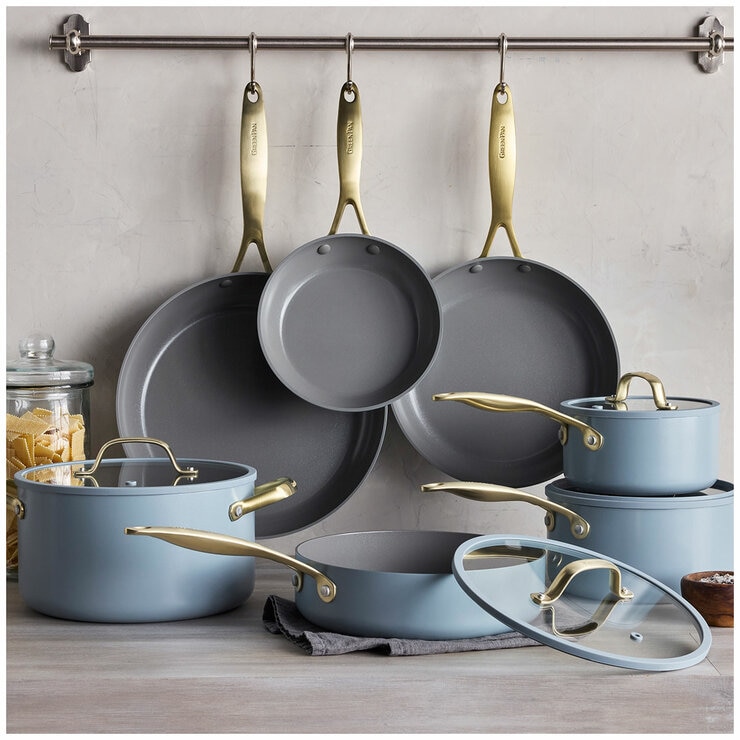 Greenpan Jewel Ceramic Cookware Set 7 Piece Greenpan Jewel Ceramic Cookware Set 7 Piece
