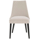 Moran Atlas Dining Chair 2 Pack Velvet Cream Fabric