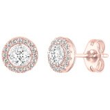 0.33ctw Diamond Earings with Halo