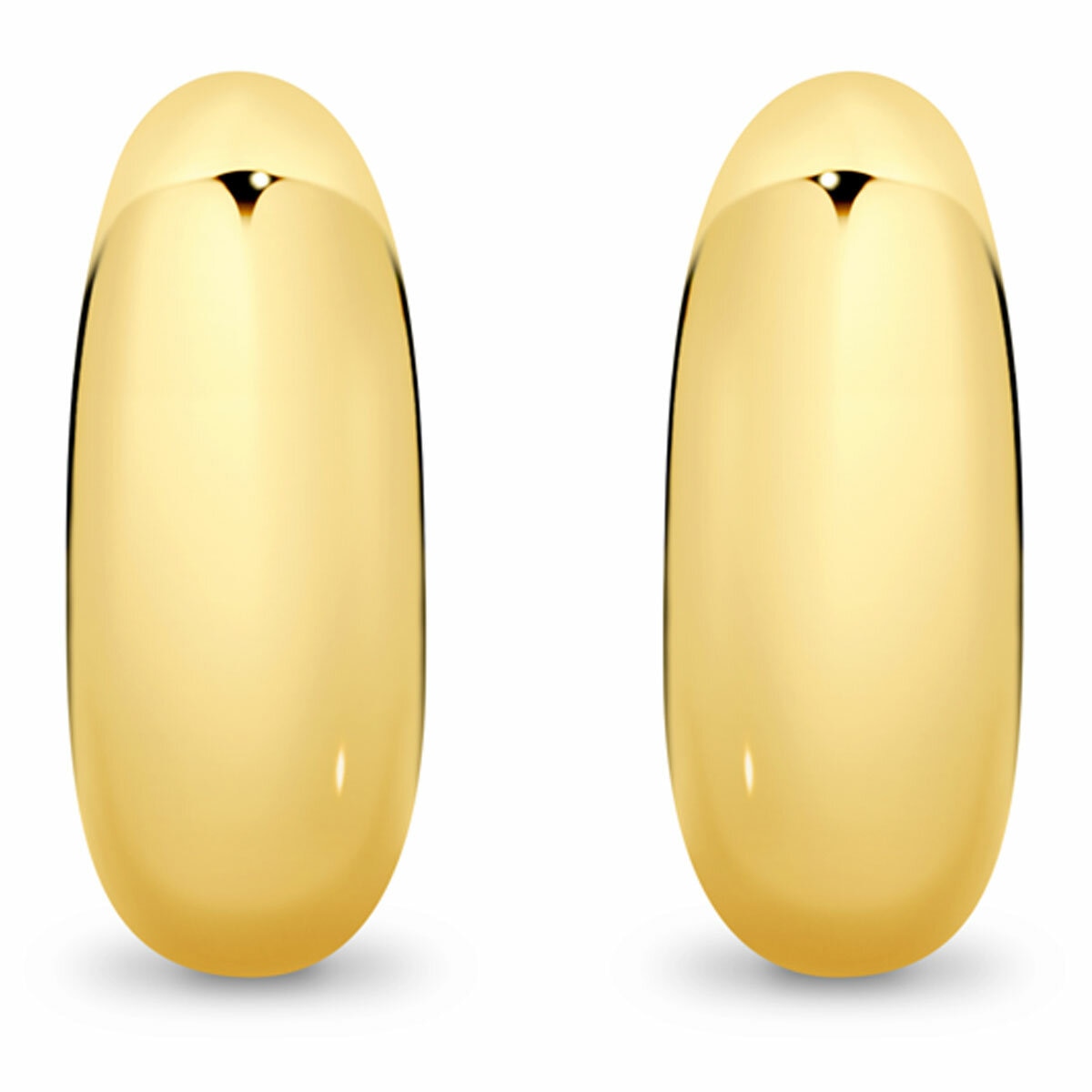 18KT Yellow Gold Bold Hoop Earrings