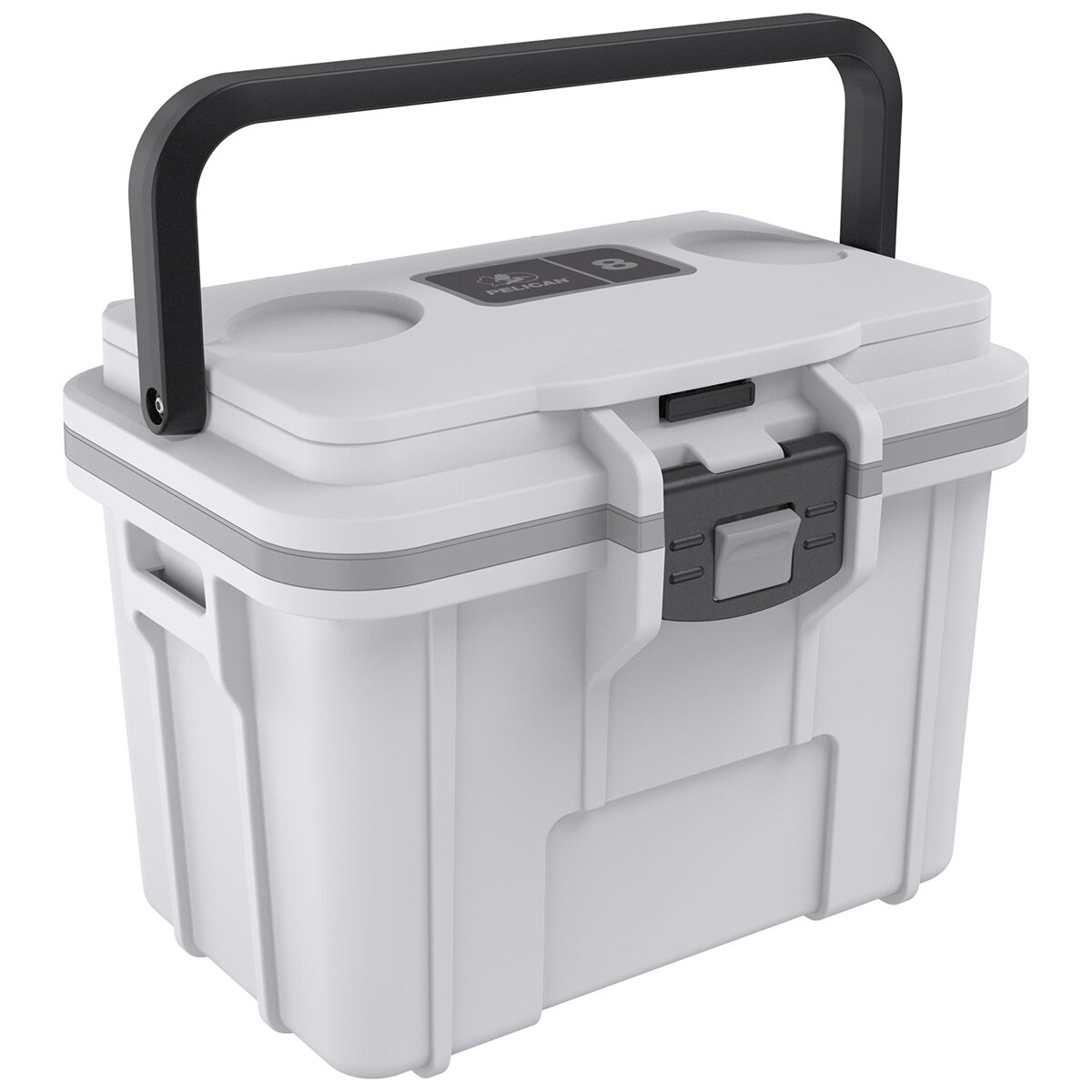 Pelican 7.57L Personal Cooler White/Grey