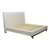 Moran Aristocrat King Bedhead with Encasement and Slatted Base Husk Linen