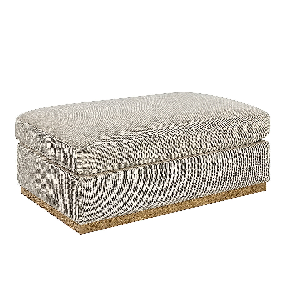 Henredon 4-Piece Fabric Sectional With Ottoman