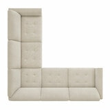 Thomasville 3 Piece Fabric Sectional with 2 Power Footrests