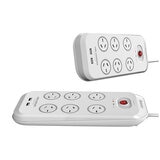 Huntkey 6 Way Powerboard With 2 USB Port And Surge Protection Pack 2 Piece