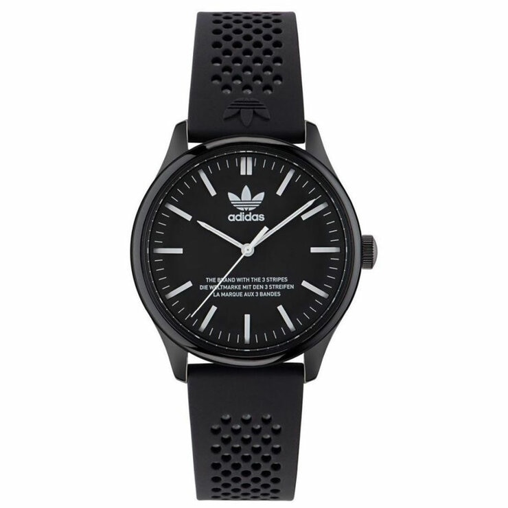 Adidas Originals Code One Black Dial Silicone Strap Watch AOSY23031 Adidas Originals Code One Black Dial Silicone Strap Watch AOSY23031