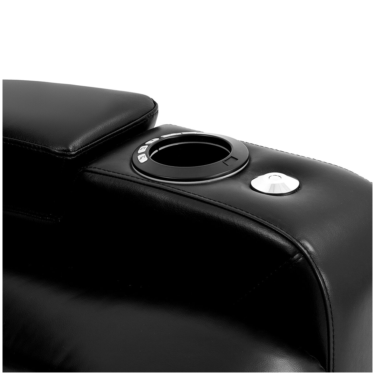 Valencia Theater Seating Venice 2 Seater Recliner Black