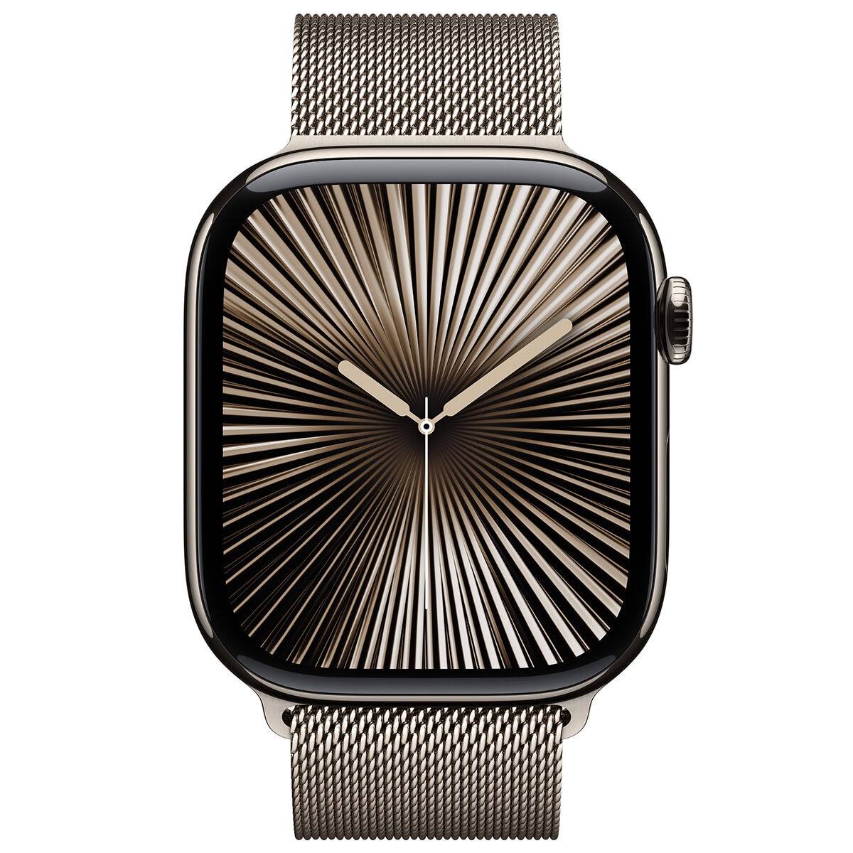 Apple Watch Series 10 GPS + Cellular 42mm Natural Titanium Case With Natural Milanese Loop