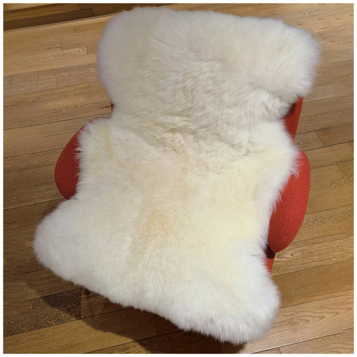 AusGolden Visby Large Sheepskin - White