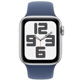 Apple Watch SE GPS + Cellular 40mm Silver Aluminium Case With Denim Sport Band M/L