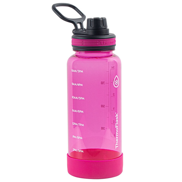 Thermoflask Motivational Drink Bottle 946ml 2 Pack Pink And Green Thermoflask Motivational Drink Bottle 946ml 2 Pack Pink And Green