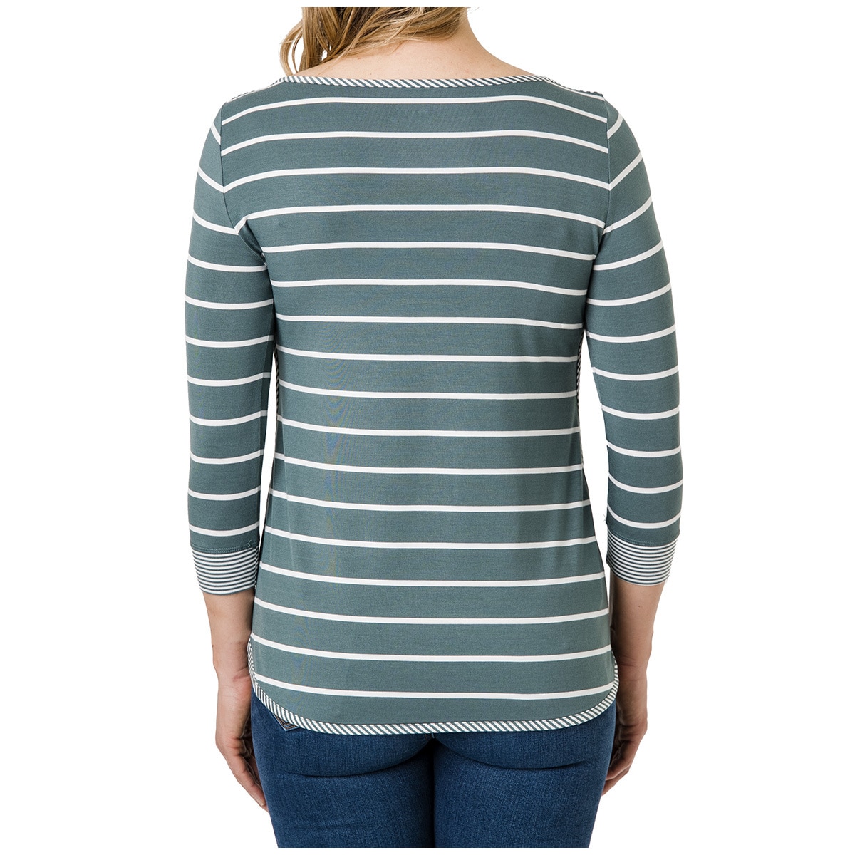 Segments Women's 34 Sleeve Top - Posy Green
