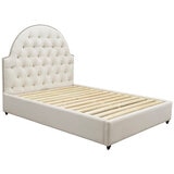 Moran Princess Queen BedHead With Encasement With Slatted Base Plush Bone